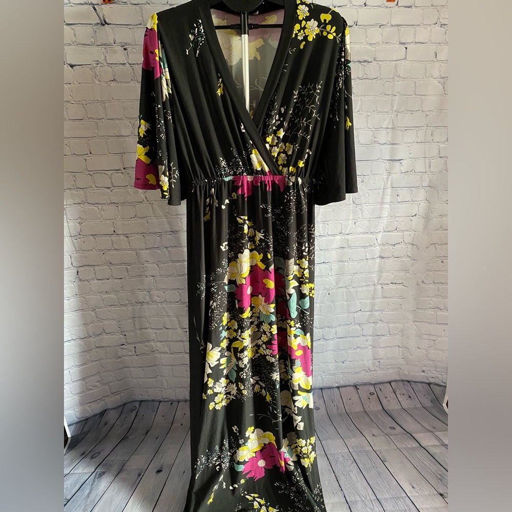 Floral Wrap Maxi Dress